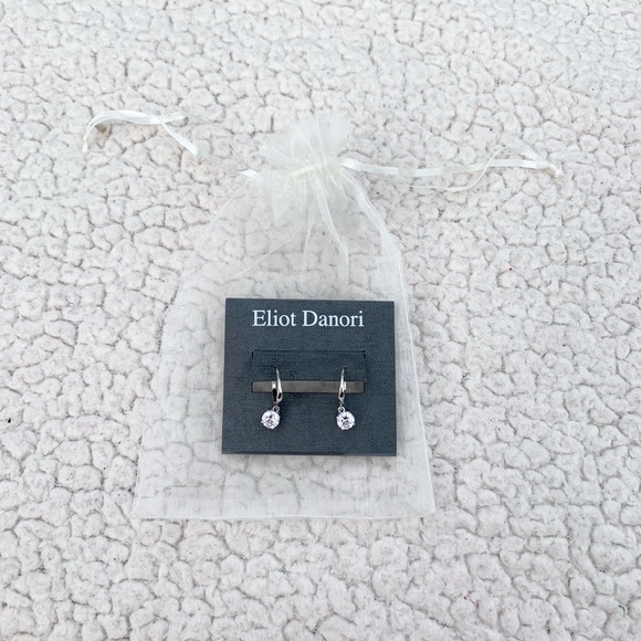 Eliot Danori Jewelry - Eliot Danori Cubic Zirconia Snap On Earrings NWT